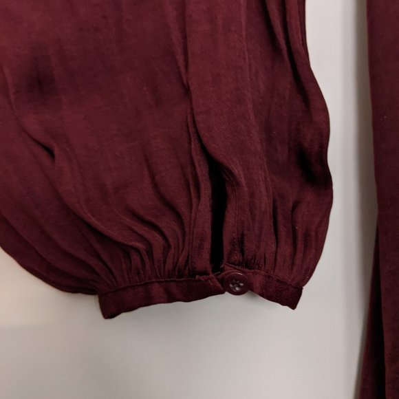 Satin Grecian Surplice Maxi Dress - Picture 5 of 6